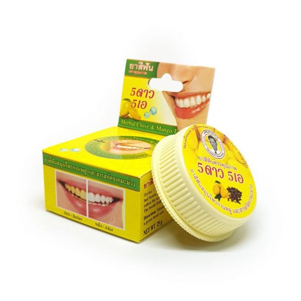 Thai toothpaste 3-in-1 with mango "Royal fruit", 25 gr